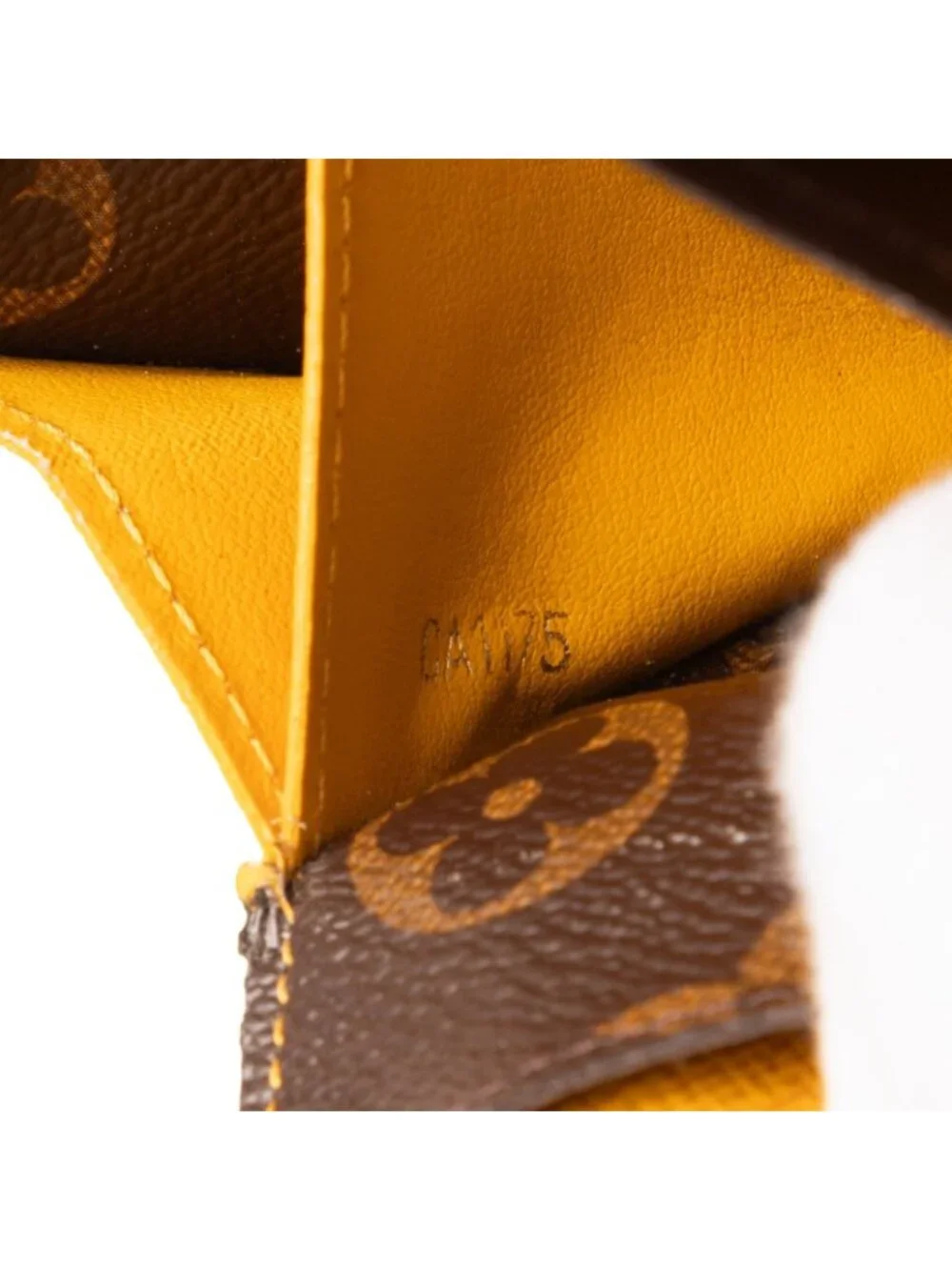 Louis Vuitton Emily Brown Yellow Monogram Canvas Wallet